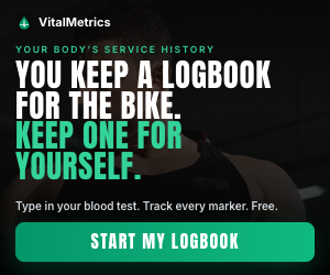 VitalMetrics: you keep a logbook for the bike. Keep one for yourself.