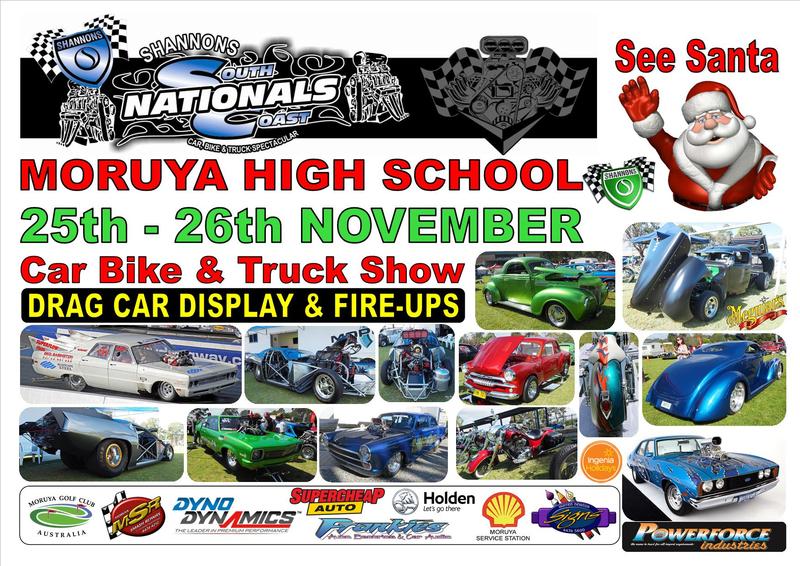 Shannon's South Coast National's Car Bike & Truck Show flyer