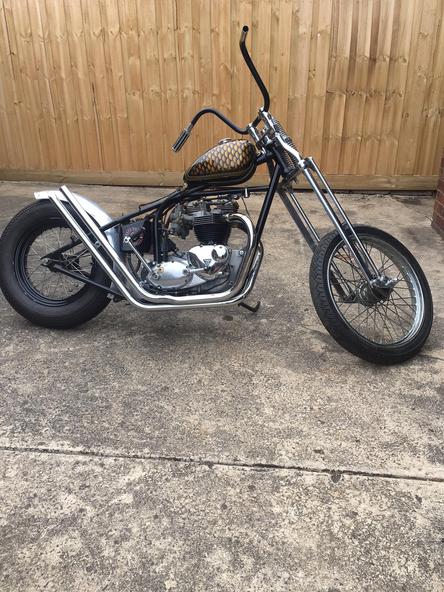 triumph bonneville chopper