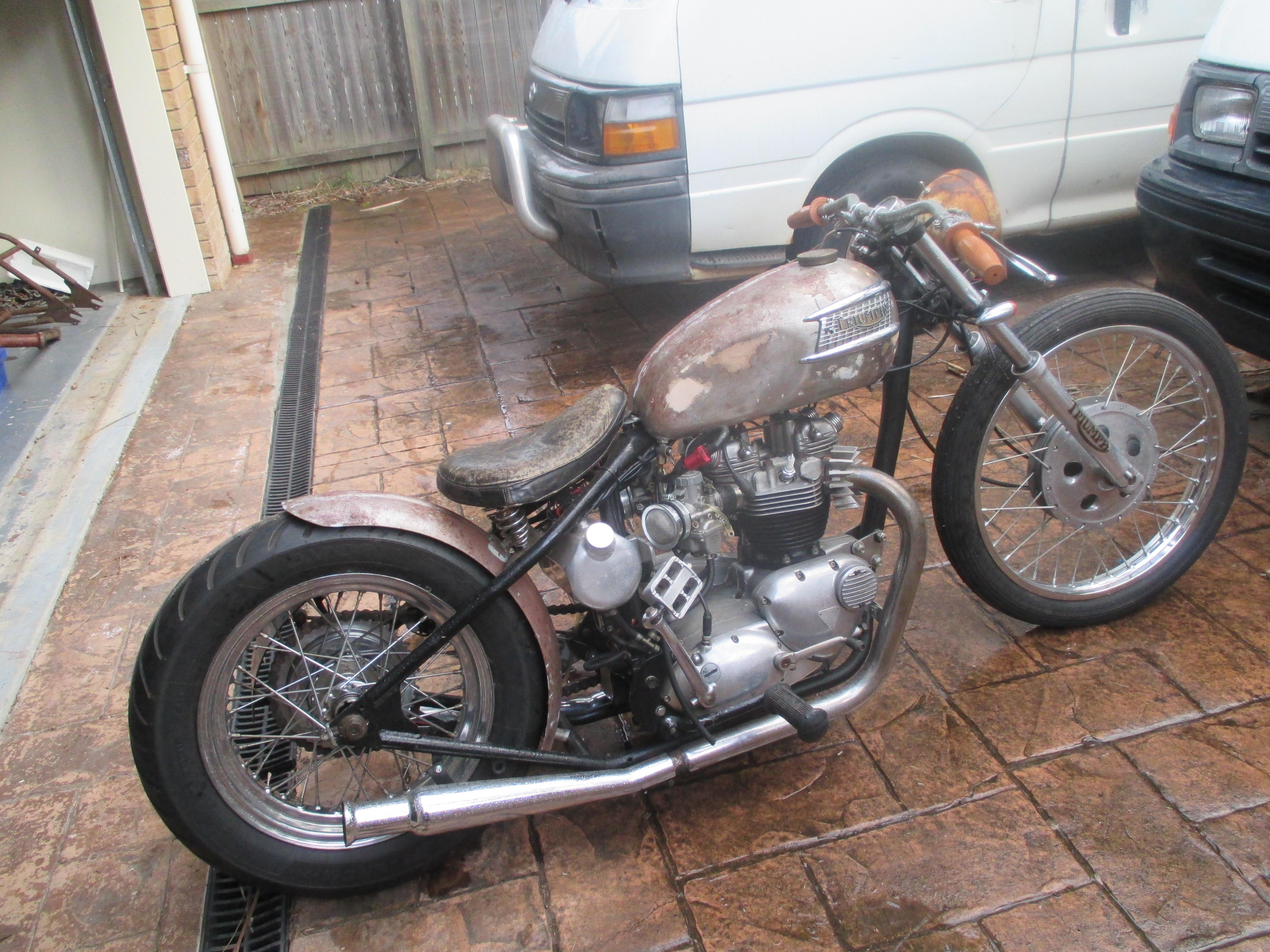 vintage triumph bobber for sale