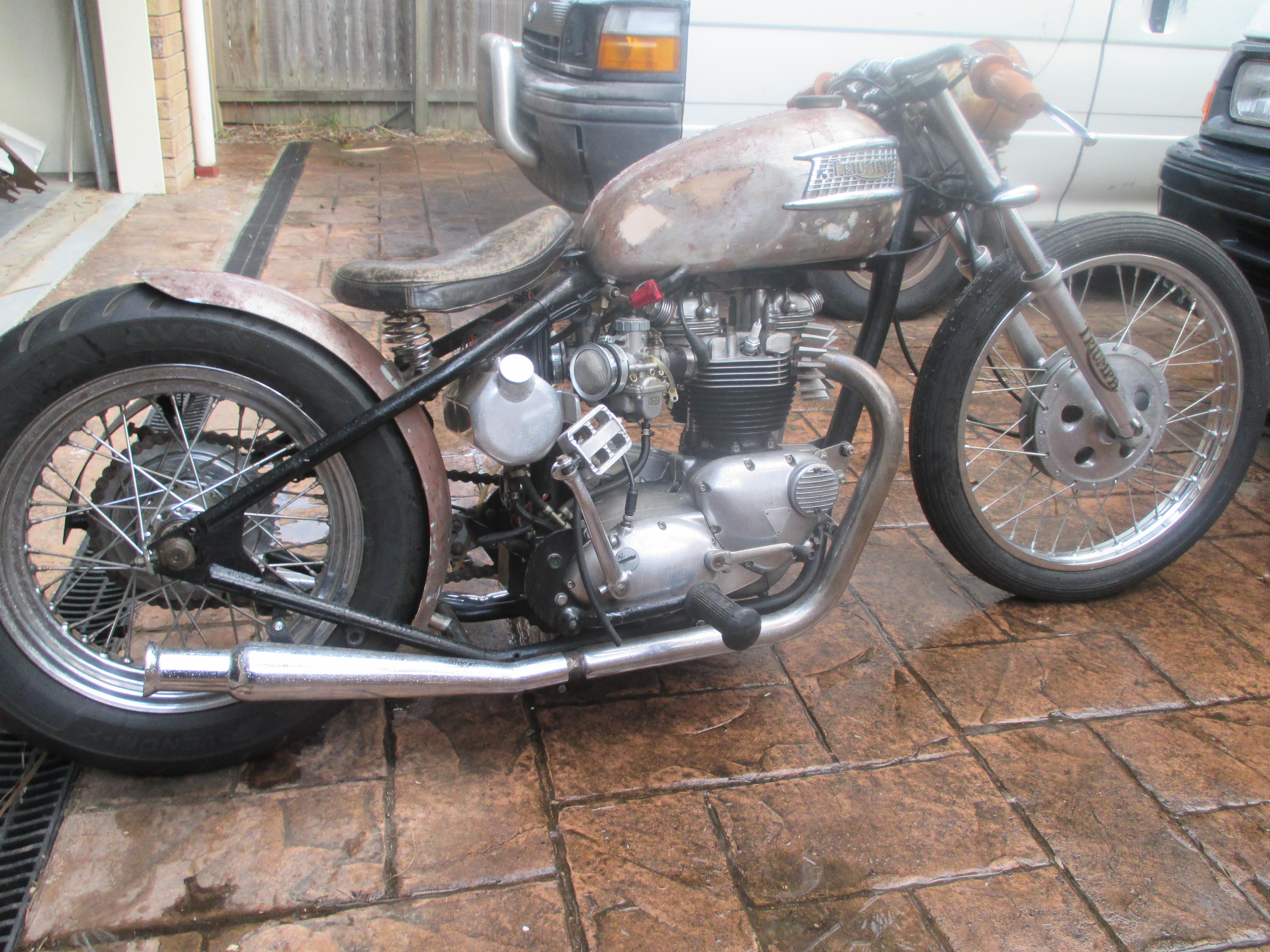 vintage triumph bobber for sale